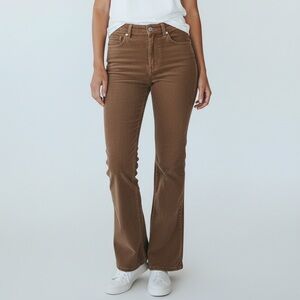 SHEIN Women’s Brown Flare Corduroy Pants